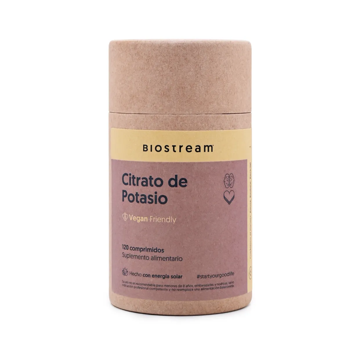 BIOSTREAM - Citrato De Potasio Vegano 120 Cápsulas Biostream