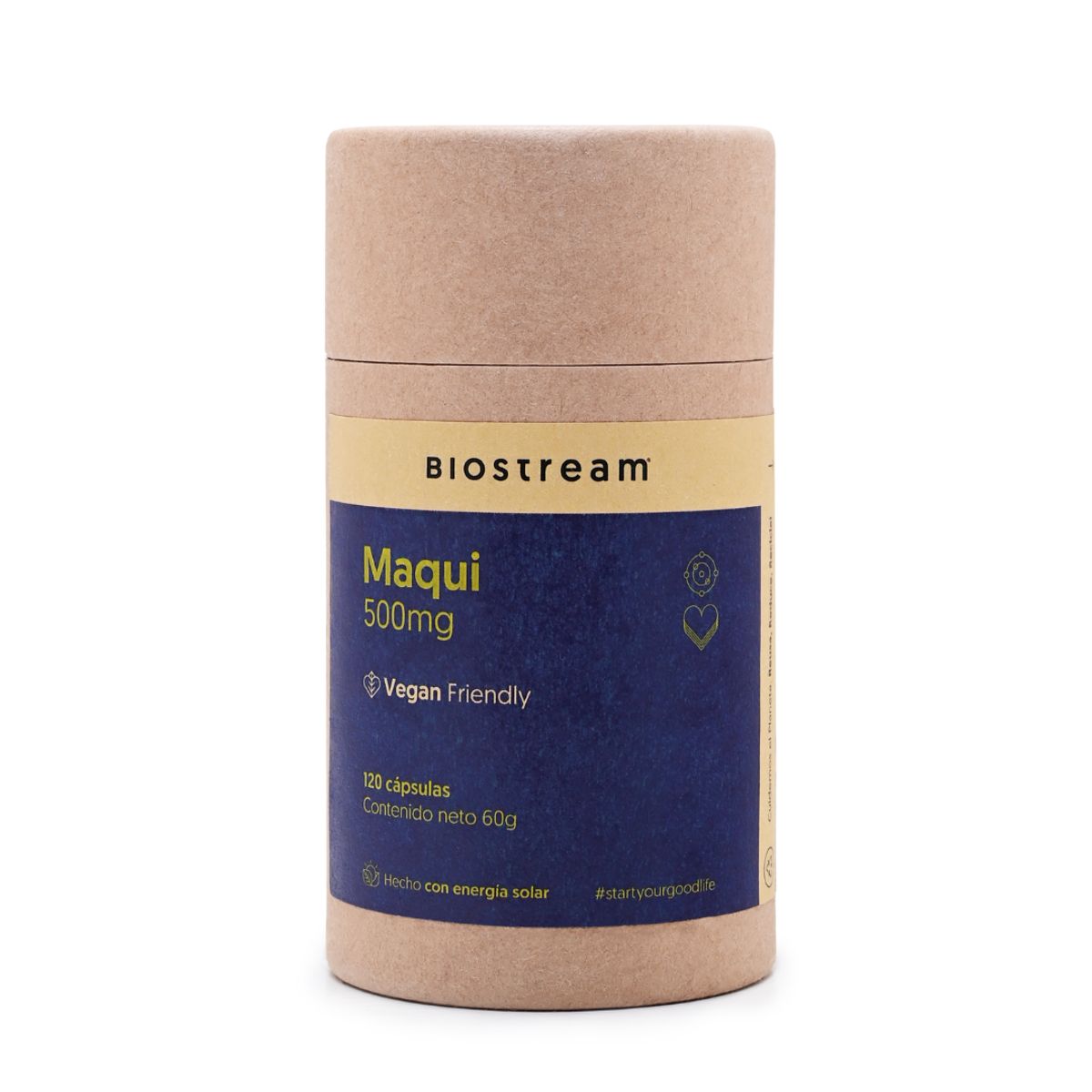 BIOSTREAM - Maqui 500mg Vegano 120 Cápsulas Biostream