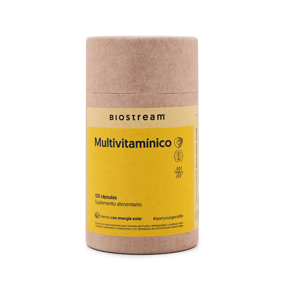 BIOSTREAM - Multivitamínico 120 Cápsulas Biostream