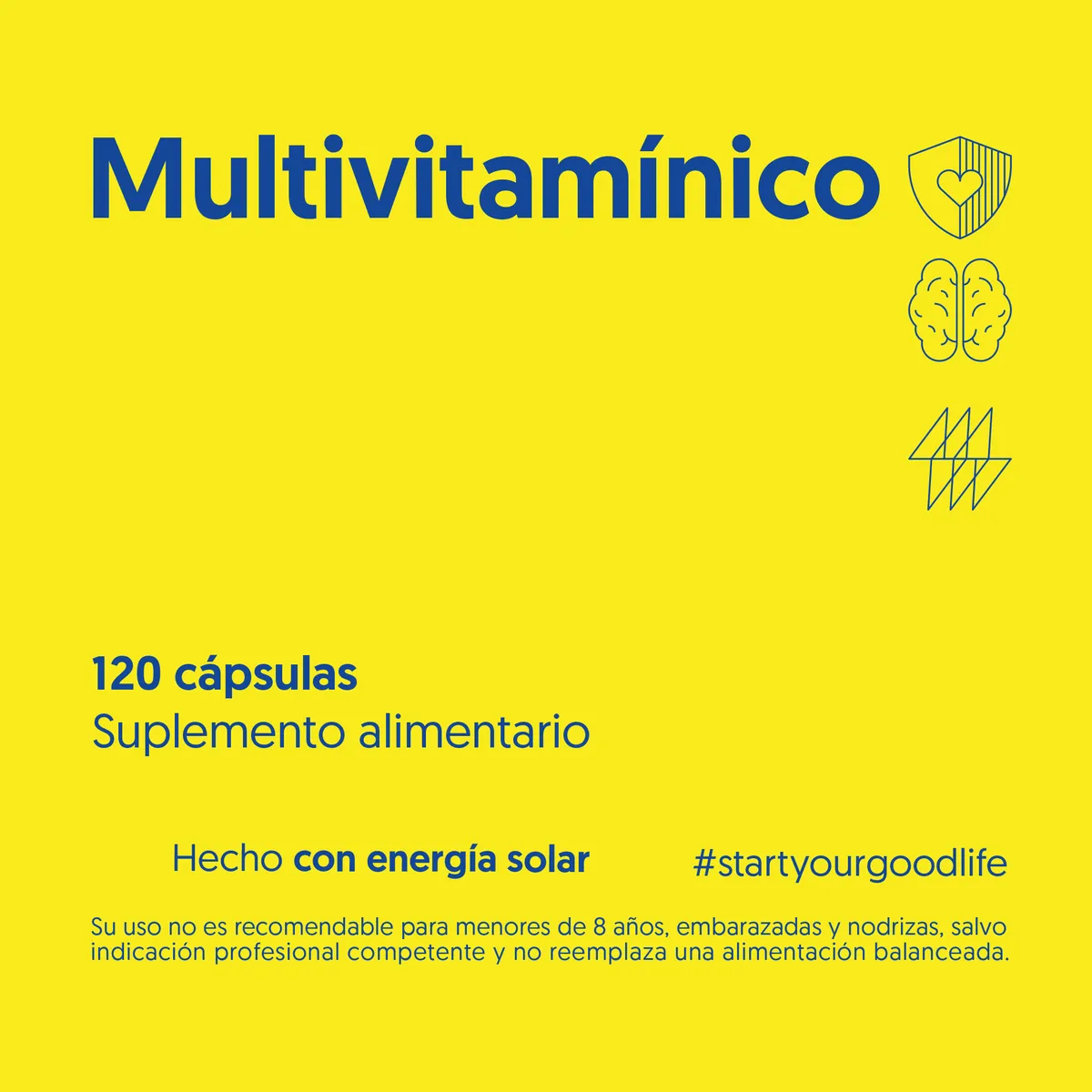 BIOSTREAM - Multivitamínico 120 Cápsulas Biostream