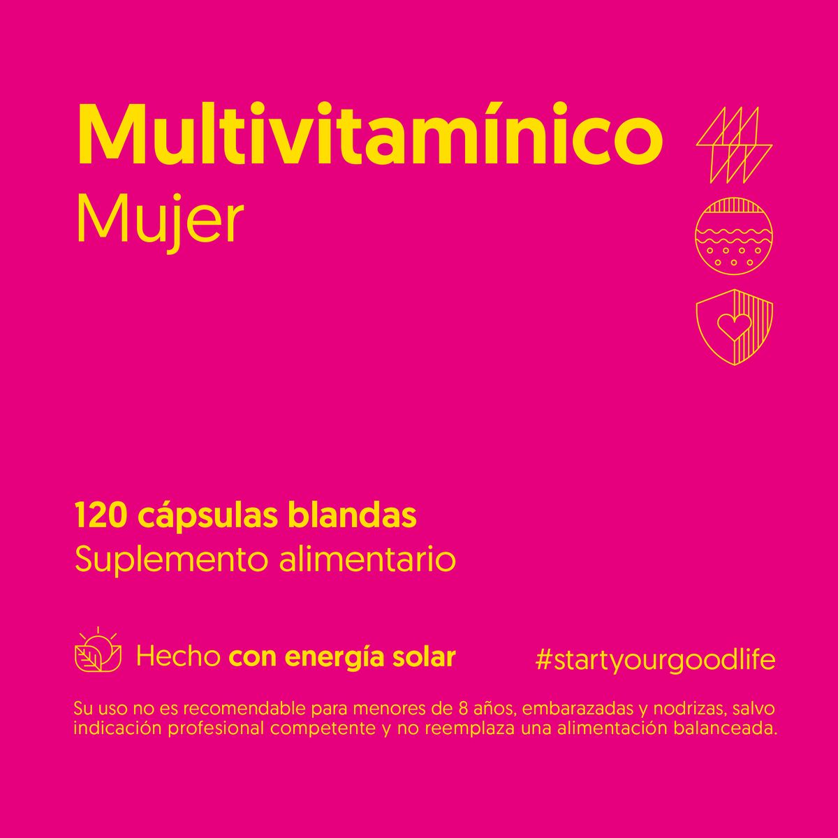 BIOSTREAM - Multivitamínico Para Mujeres 120 Cápsulas Blandas Biostream
