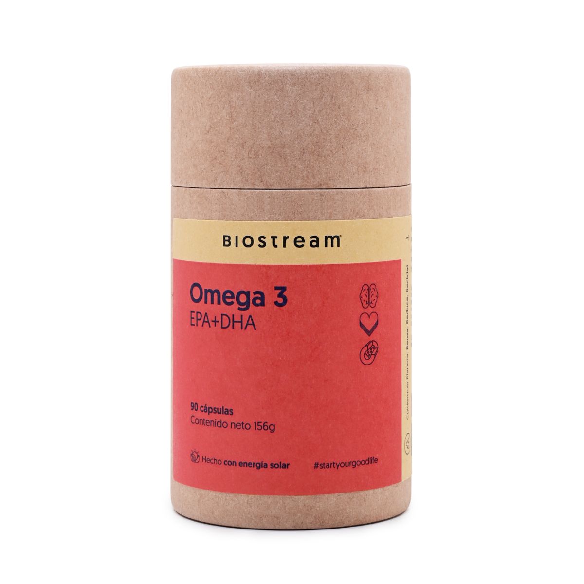 BIOSTREAM - Omega 3 1000mg Epa + Dha 90 Cápsulas Blandas