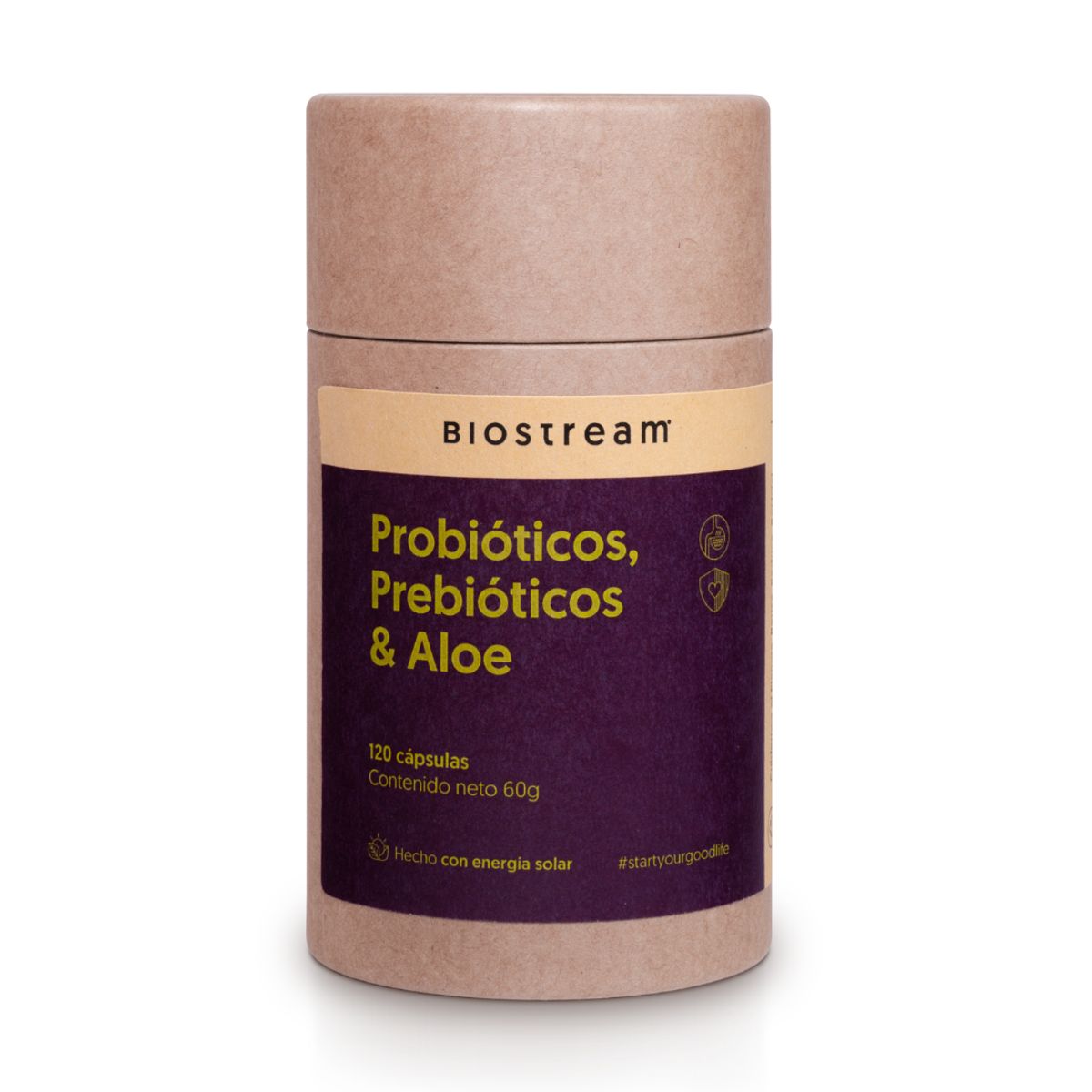 BIOSTREAM - Probióticos prebióticos & Aloe 120 Cápsulas + Digestión Biostream
