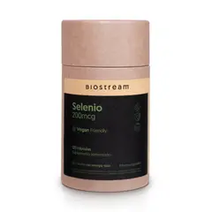 BIOSTREAM - Selenio 200mcg 120 Cápsulas Vegano Antioxidante