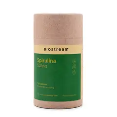 BIOSTREAM - Spirulina 500mg 120 Cápsulas