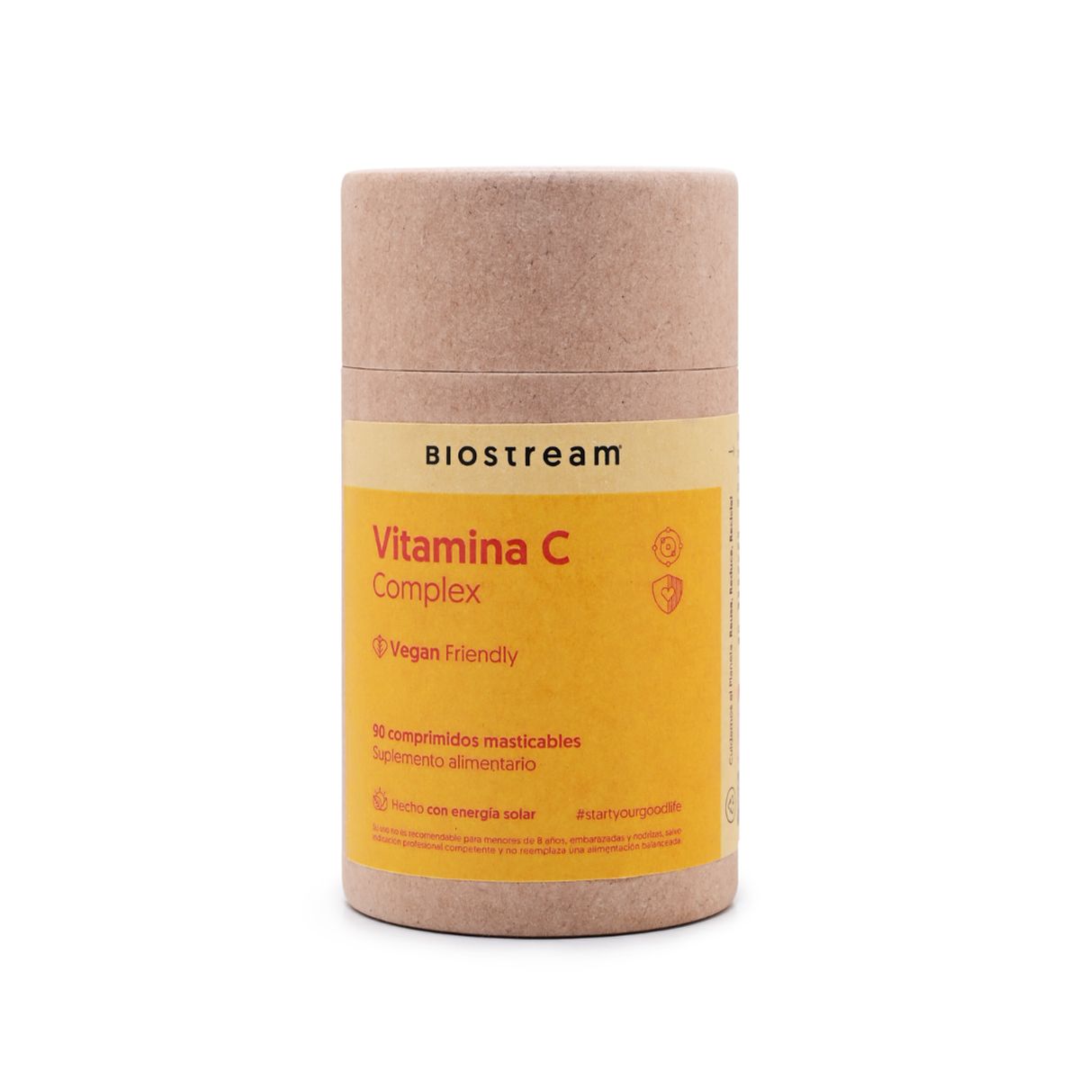 BIOSTREAM - Vitamina C + Zinc Vegano 120 Cápsulas Biostream