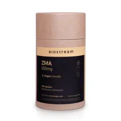 BIOSTREAM - ZMA 500mg Zinc Magnesio Vitamina B6 120 Cápsulas Vegano