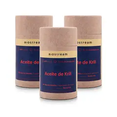 BIOSTREAM - Pack X 3 Aceite De Krill 120 Cápsulas