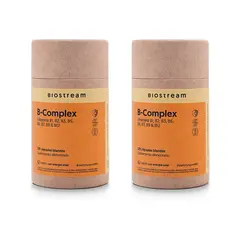 BIOSTREAM - Pack X 2 Vitaminas Esenciales B-complex 120 Cápsulas