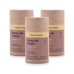 BIOSTREAM - Pack X 3 Citrato De Potasio Vegano 120 Cápsulas