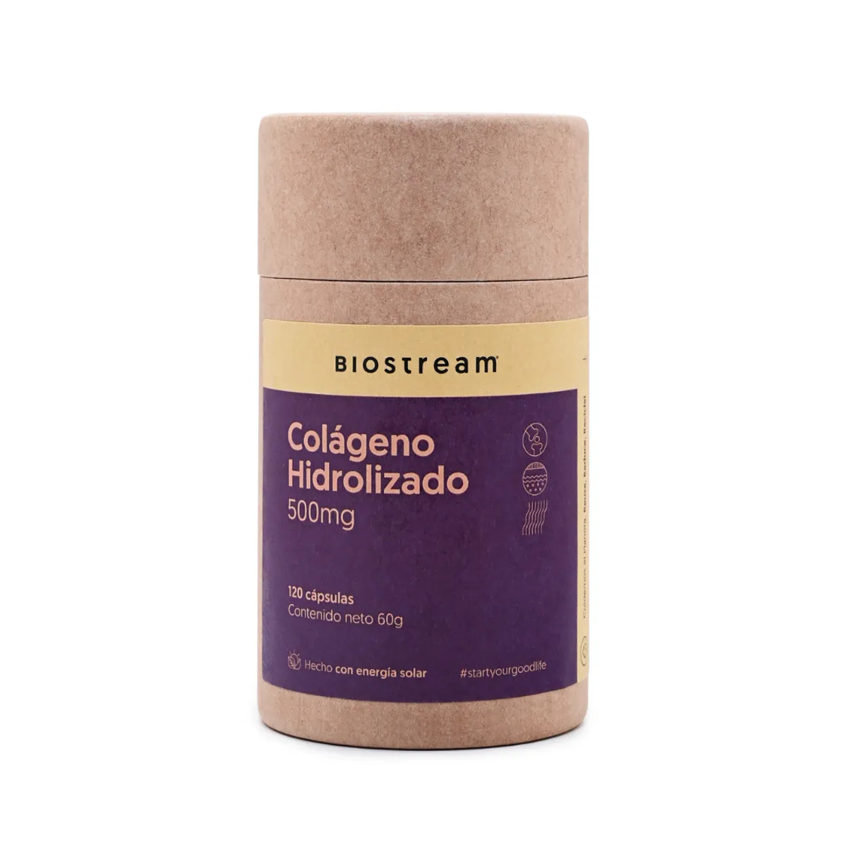 BIOSTREAM - Pack X 2 Colágeno Hidrolizado 500mg 120 Cápsulas Biostream