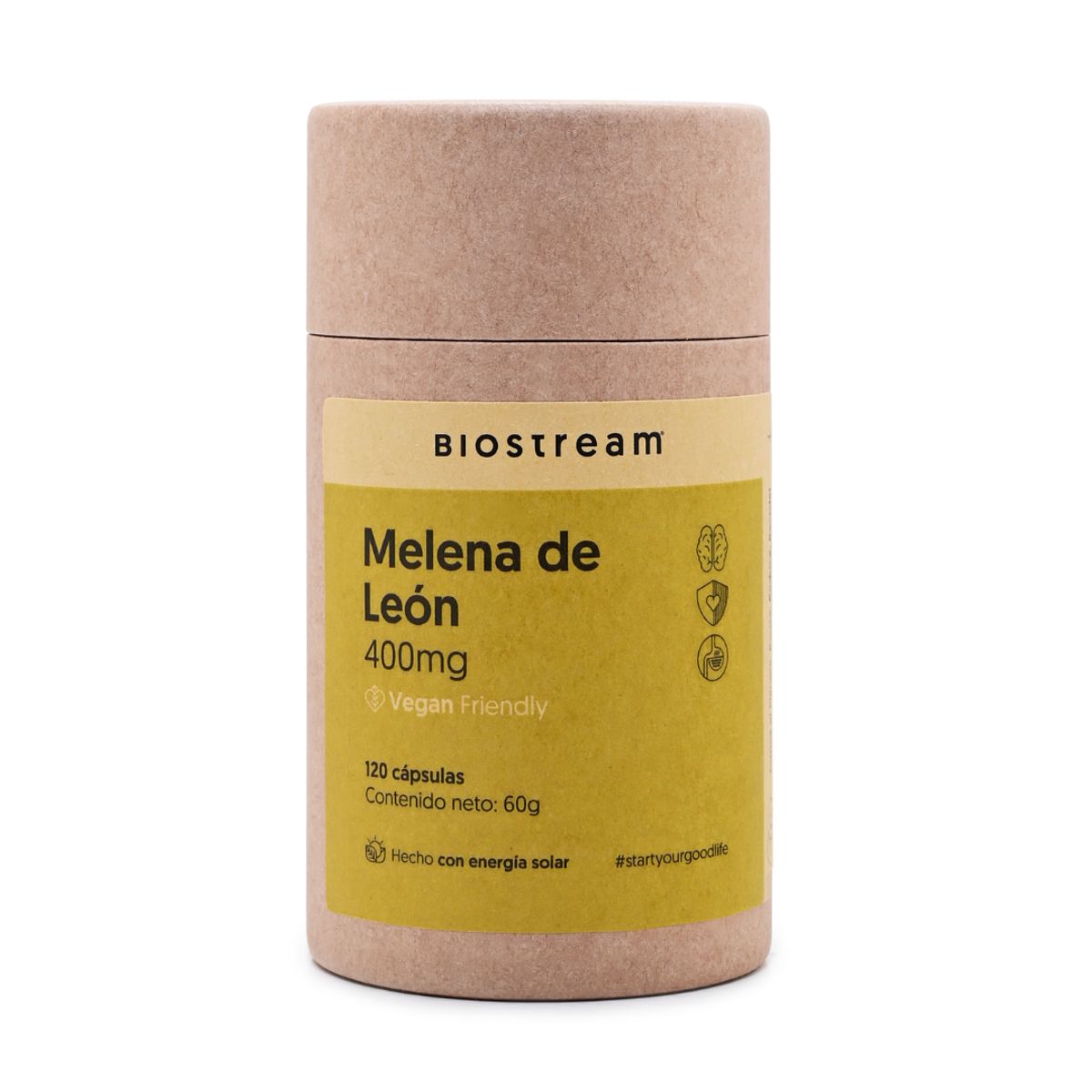 BIOSTREAM - Pack X 2 Melena De León 400mg 120 Cápsulas Vegana Biostream