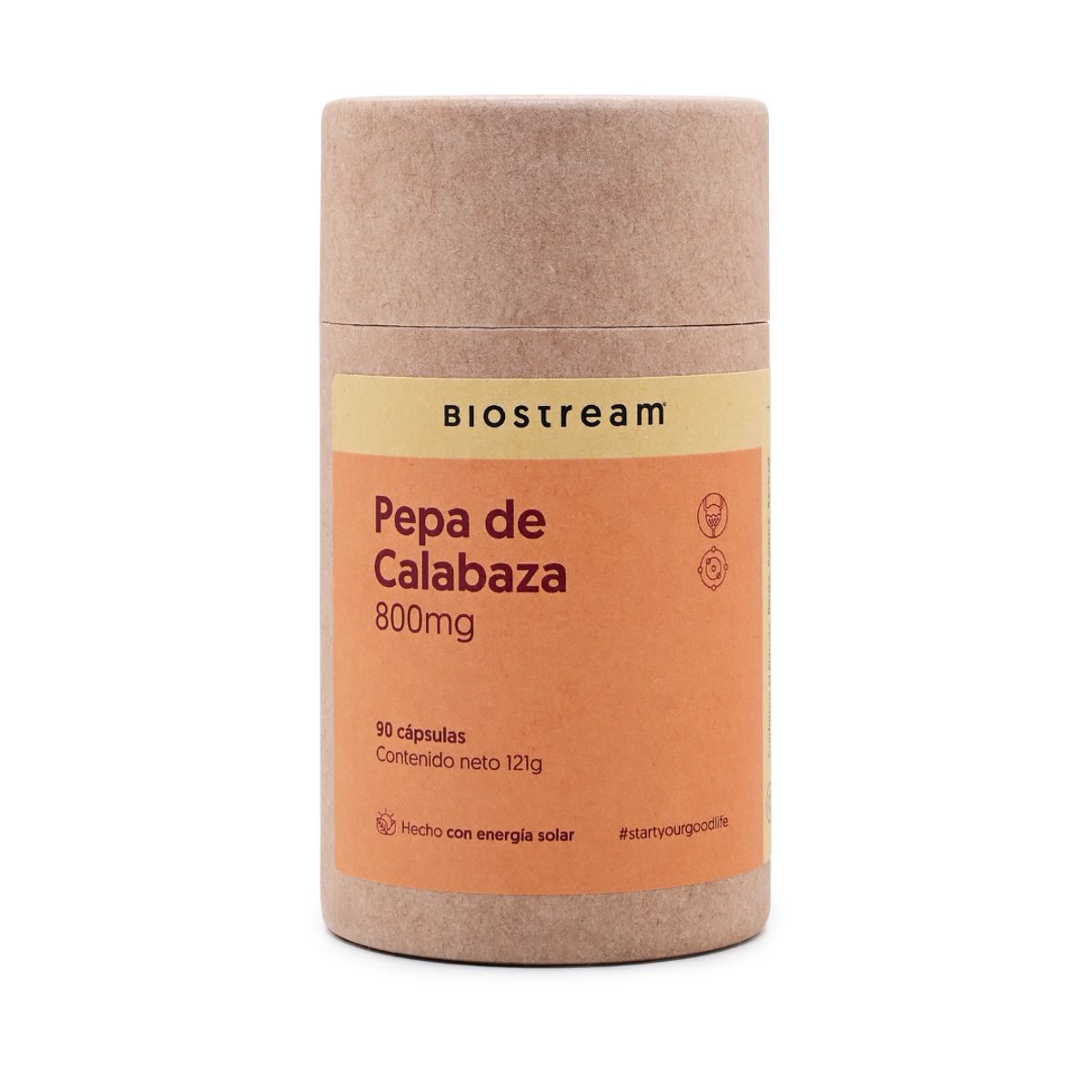 BIOSTREAM - Pack X 2 Pepa De Calabaza 800mg 90 Cápsulas Biostream