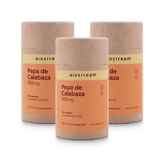 BIOSTREAM - Pack X 3 Pepa De Calabaza 800mg 90 Cápsulas