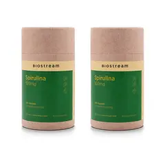 BIOSTREAM - Pack X 2 Spirulina 500mg 120 Cápsulas
