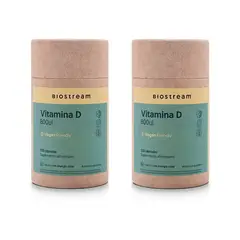 BIOSTREAM - Pack X 2 Vitamina D 800ui Vegana 120 Cápsulas