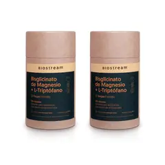 BIOSTREAM - Pack X 2 Bisglicinato de Magnesio + L-triptofano 120 Cápsulas