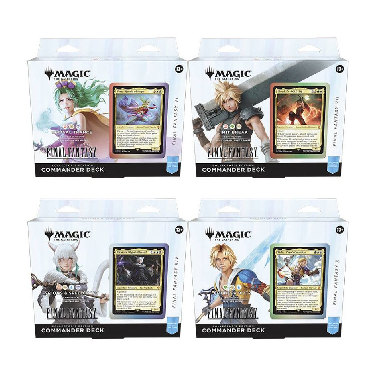 WIZARDS OF THE COAST - Pack X4 MTG: Final Fantasy Commander Deck Collector Edition