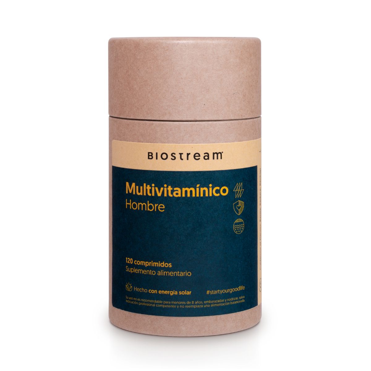 BIOSTREAM - Pack X 2 Multivitamínico Para Hombres120 Cápsulas Biostream