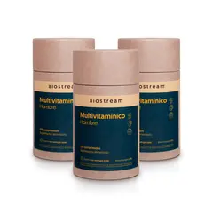 BIOSTREAM - Pack X 3 Multivitamínico Para Hombres 120 Cápsulas