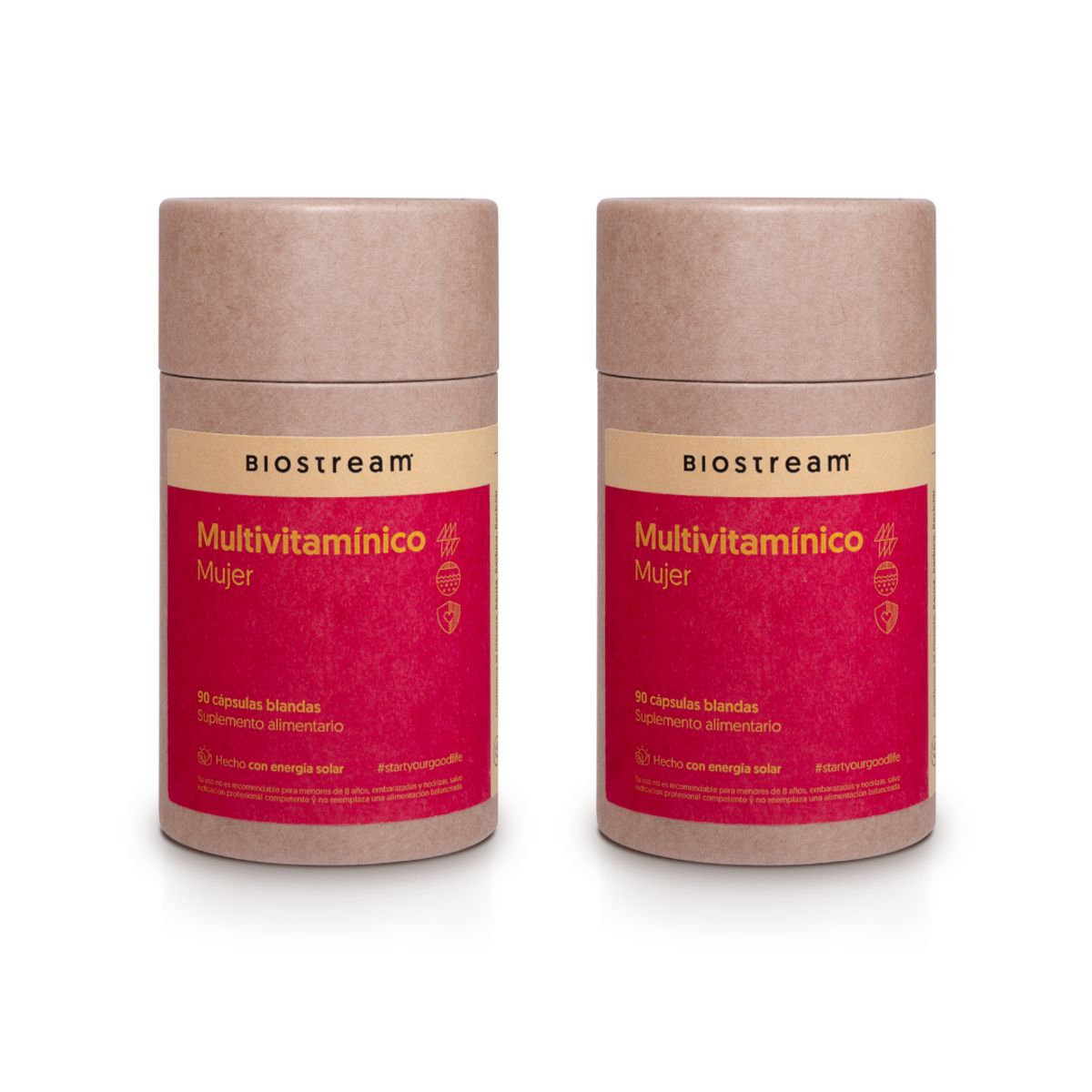 BIOSTREAM - Pack X 2 Multivitamínico Para Mujeres 120 Cápsulas Blandas Biostream