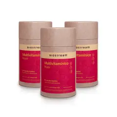 BIOSTREAM - Pack X 3 Multivitamínico Para Mujeres 120 Cápsulas Blandas