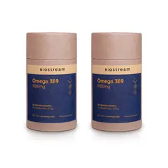 BIOSTREAM - Pack X 2 Omega 369 1000mg 90 Cápsulas Blandas Antiox