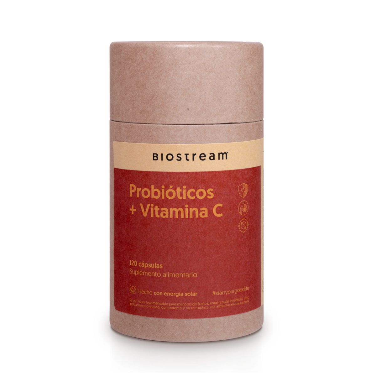 BIOSTREAM - Pack X 3 Probióticos + Vitamina C 120 Cápsulas Defensas & Digestion Biostream