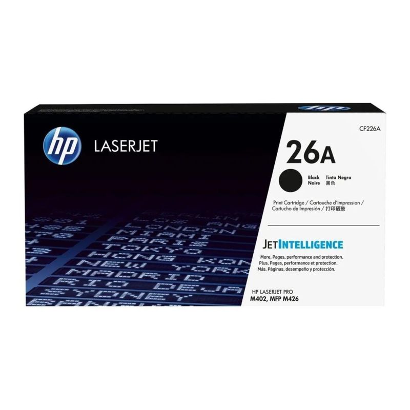 HP - Tóner HP CF226A 26A Negro Original LaserJet