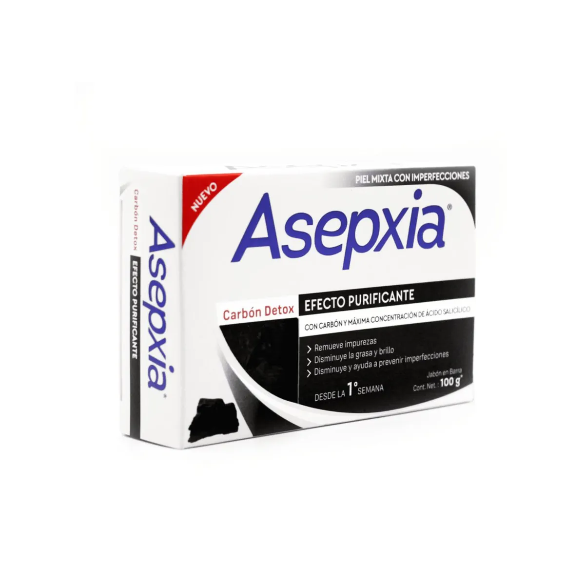 ASEPXIA - JABÓN ASEPXIA  CARBÓN 100 GR