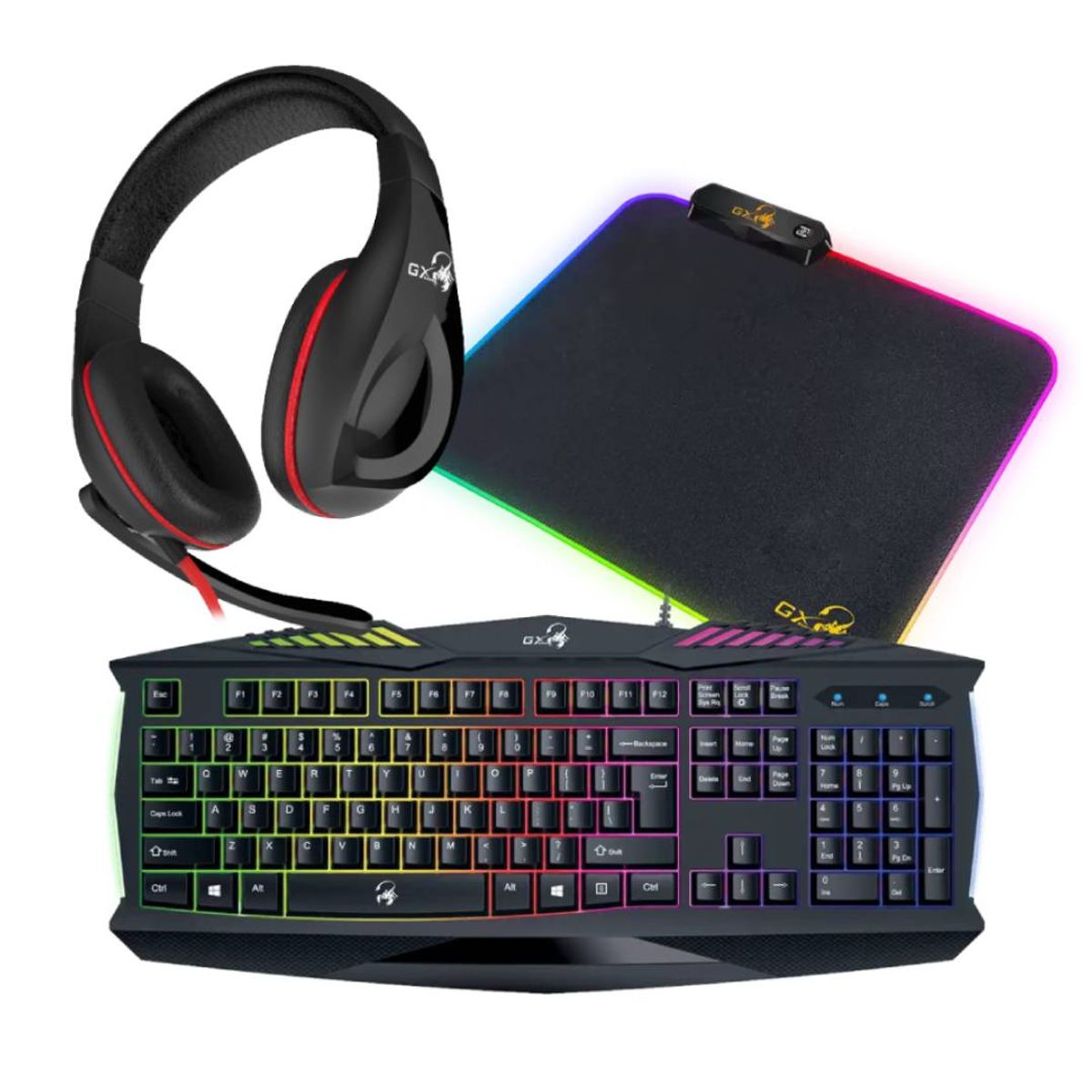 GENIUS - Combo Gamer Genius Killer K220 (Teclado+Mousepad+Audifonos)