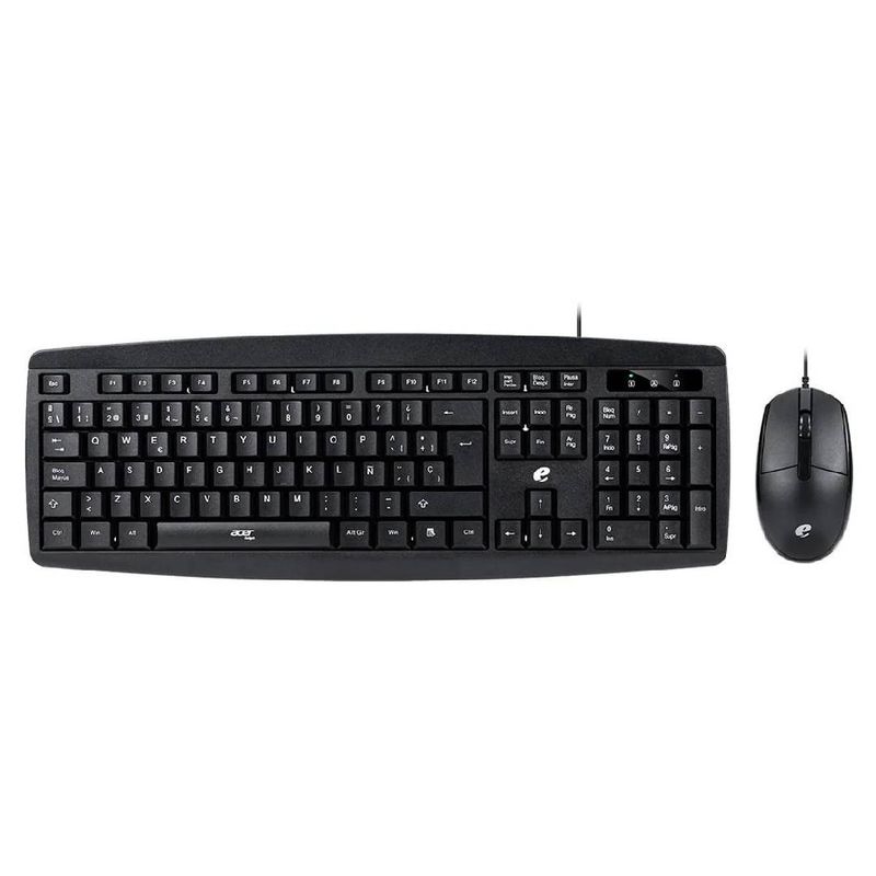 ACER - Kit Teclado y Mouse Acer EAK030 SP Alámbrico Negro