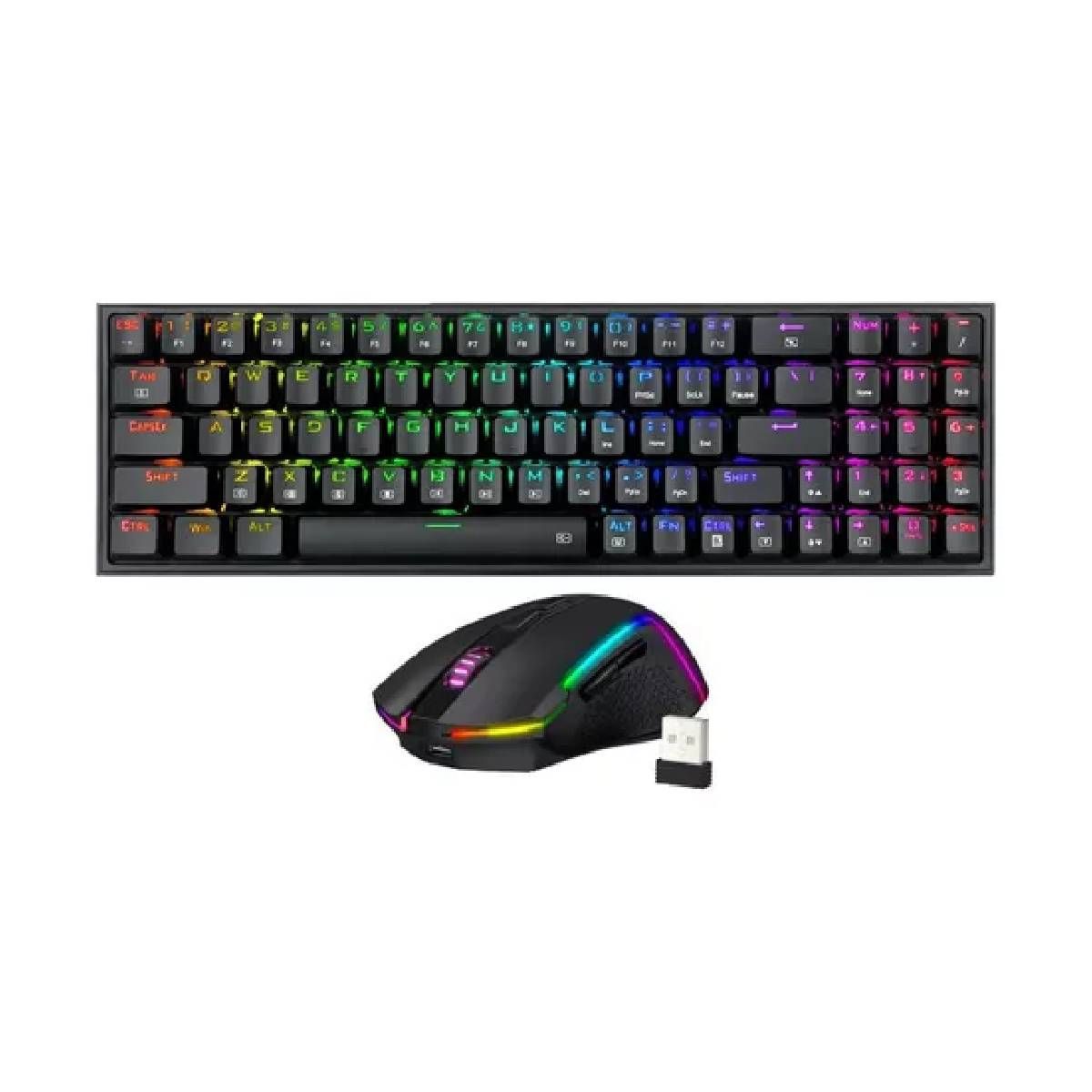 REDRAGON - Kit Mouse y Teclado Redragon Pollut + Trident S136 Wireless