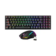 REDRAGON - Kit Mouse y Teclado Pollut + Trident S136 Wireless