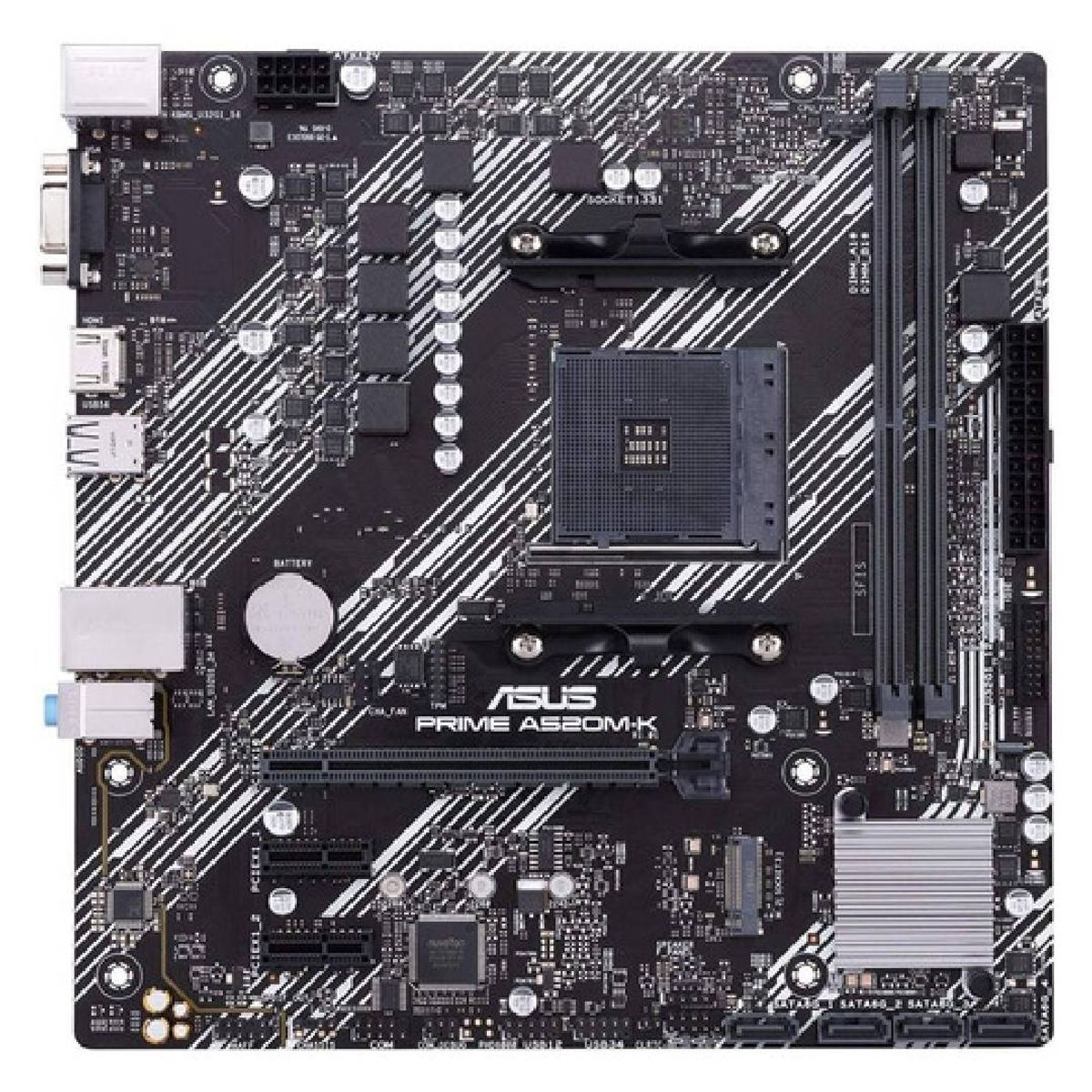 ASUS - Placa Madre ASUS Prime A520M-K AM4 AMD Ryzen Micro ATX