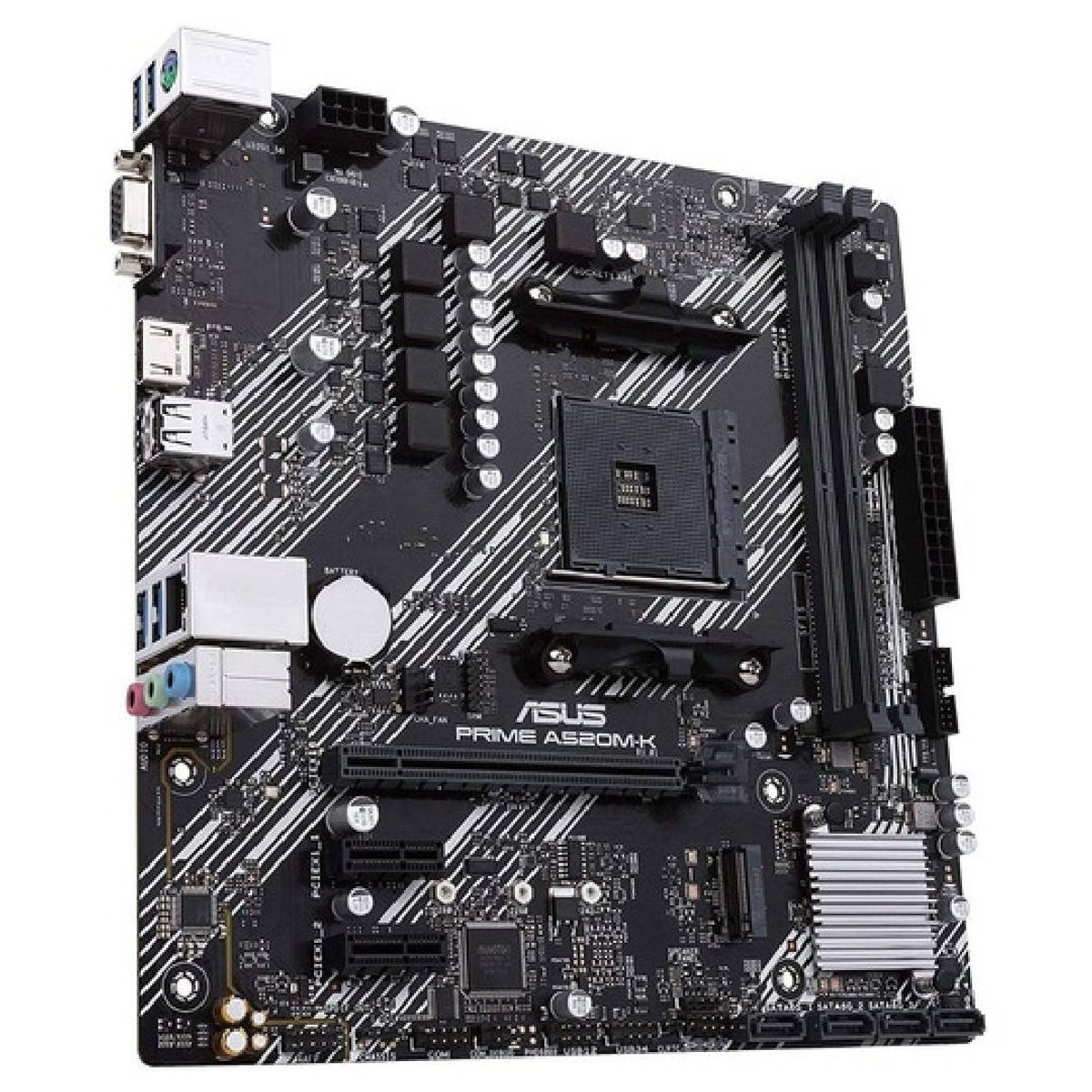 ASUS - Placa Madre ASUS Prime A520M-K AM4 AMD Ryzen Micro ATX