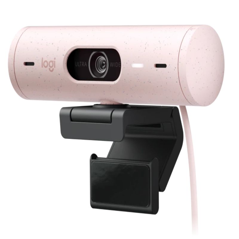 LOGITECH - Camara Web Logitech Brio 500 Rose USB-C FullHD 30fps