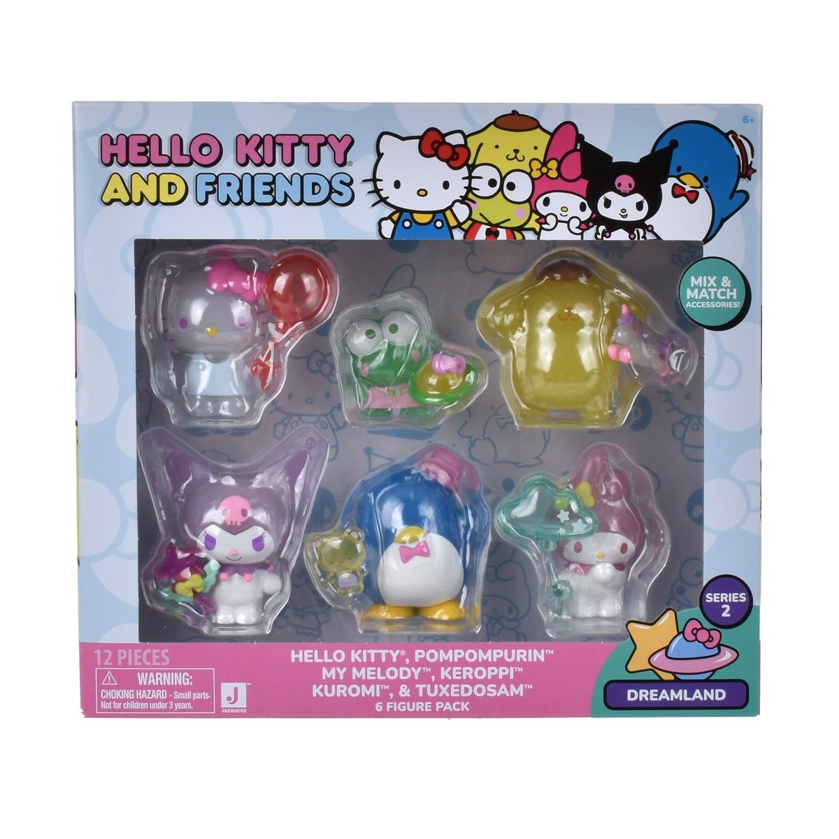 HELLO KITTY - Figuras de acción Hello Kitty colección 6 amigos
