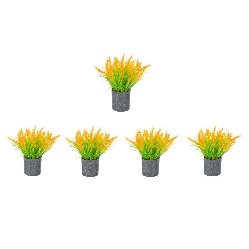 HOMEY - Pack 4 Macetas Homey Con Planta Artificial,24*10cm