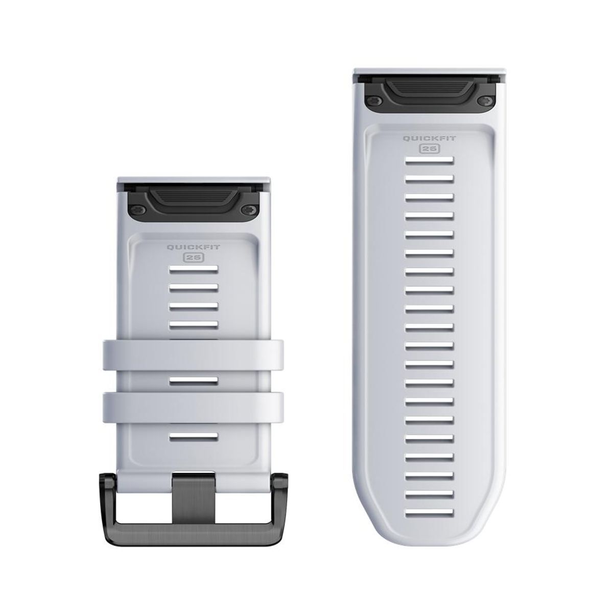 GARMIN - QuickFit 26 fenix 7X Pro -  White Silicone - Blanco