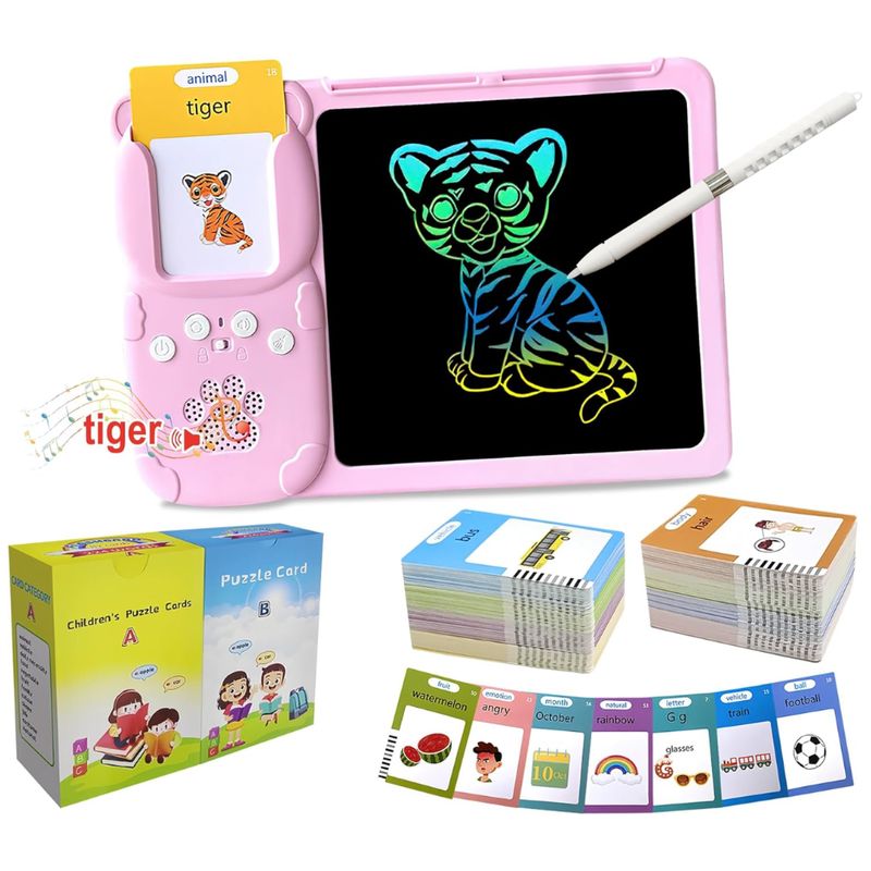 GENERICO - Computador Tablero Didactico Niños Español Ingles 255 Tarj