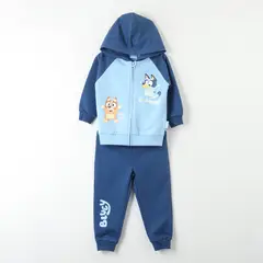 BLUEY - Conjunto Buzo Niño Happy Celeste Bingo Y