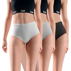 TOP - Calzón Maxi Algodón Pack 3 C4