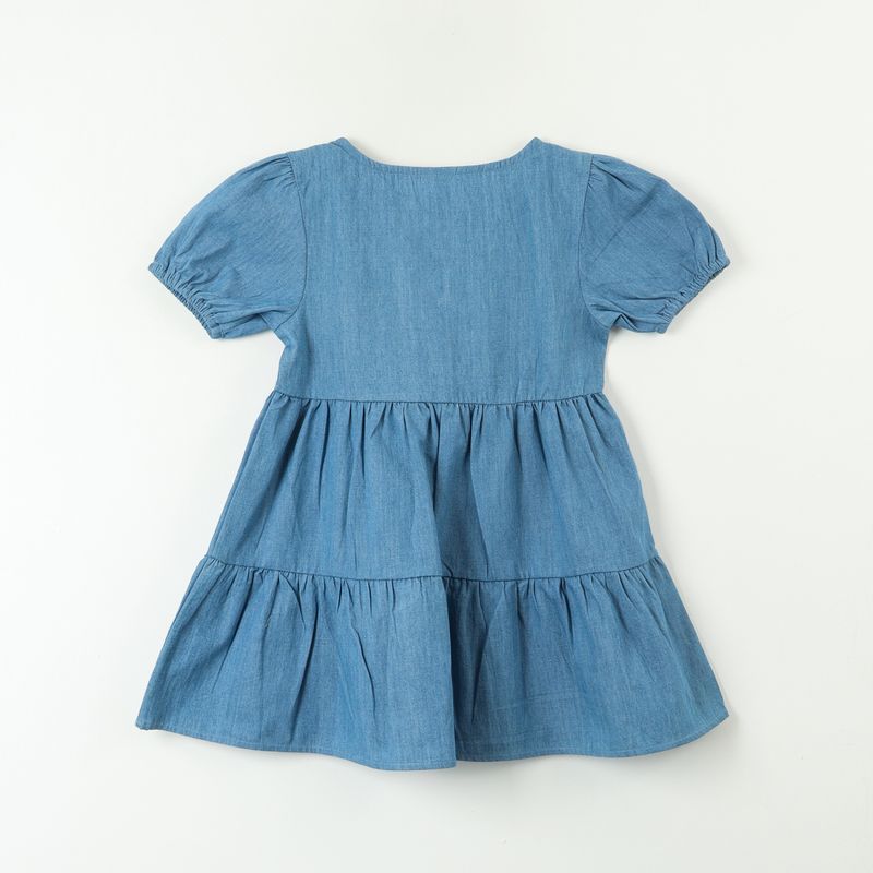 BLUEY - Vestido Niña Denim Cute Azul Bluey