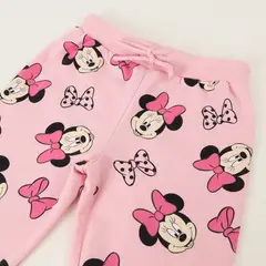 DISNEY - Pantalon De Buzo Niña Minnie Lazo Rosado