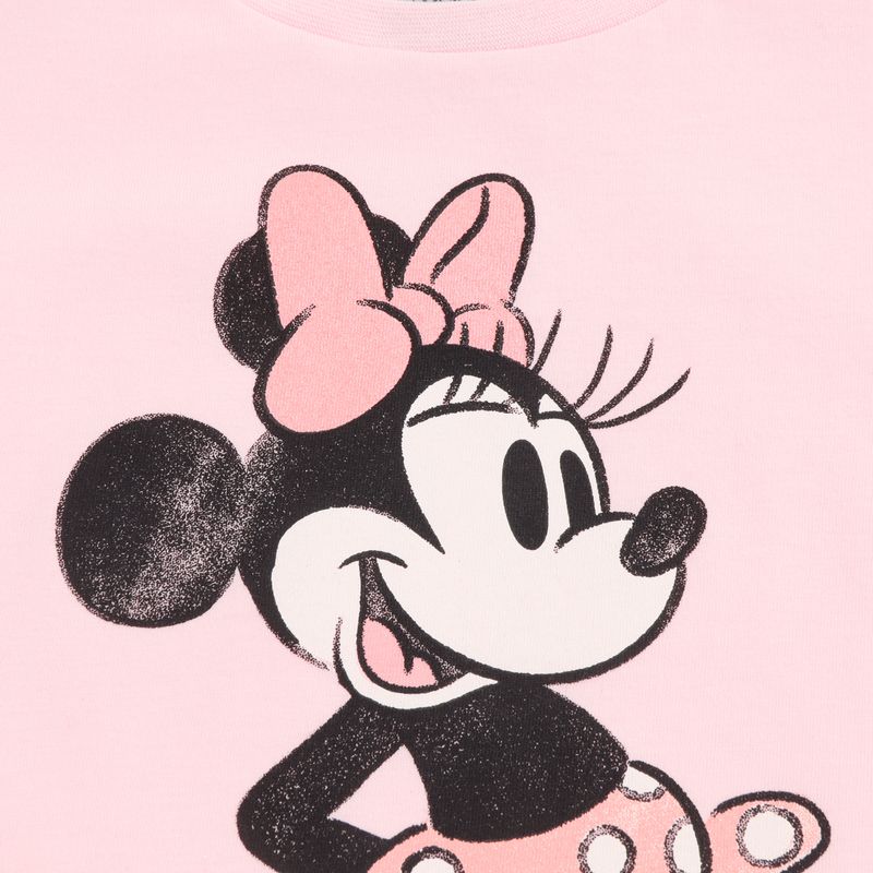DISNEY - Polera Manga Corta Niña Minnie Classic Print Rosado Disney