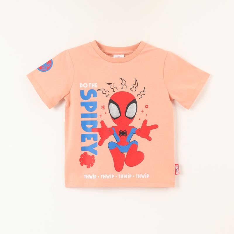 MARVEL - Polera Manga Corta Niño Spidey Do The Naranjo Marvel