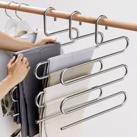 Percha Múltiple para Pantalones y Ropa - Blanco