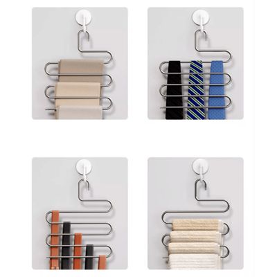 Imagen 2 del producto Percha Múltiple para Pantalones y Ropa - Blanco