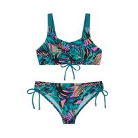 Traje de Baño Niña Teens Bikini UV50 AOP Negro - Negro